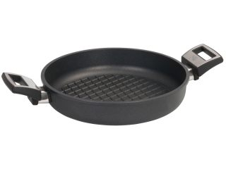 SKK titanová diamantová pánev 28 cm grilovací 2 ucha